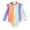 Light Blue, variant on REDARER Baby Girls' Long-Sleeve Swimsuit – Rainbow Striped Design Zipper Front & Ruffle Shoulders, Full-Cover Beach Bathing Suit,12-18 Months