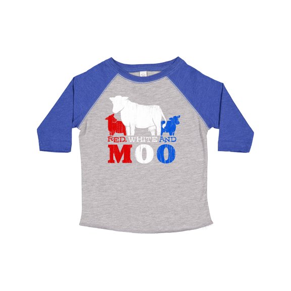 Inktastic Red, White and Moo Boys or Girls Toddler T-Shirt