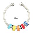 thumbnail image 6 of harmtty Open Ring Adjustable Fine Workmanship Anxiety Relief with Enamel Bead Opening Decoration Accessory Unisex Stacking Spinning Ring for Daily Wear, 6 of 8