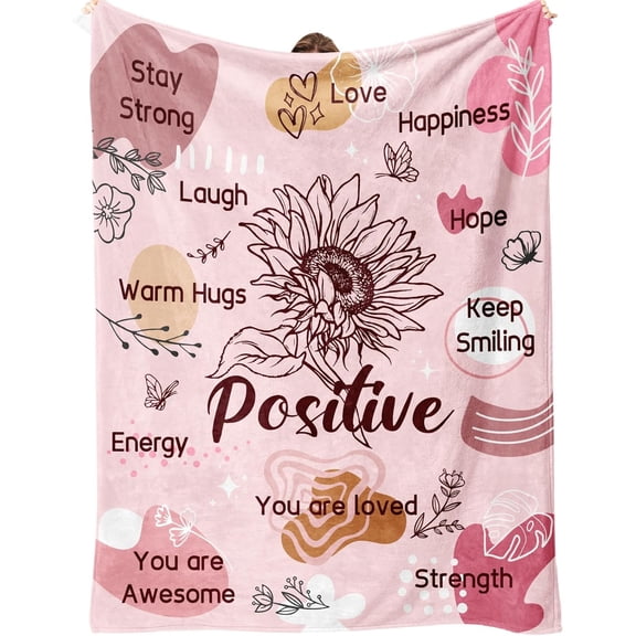 Get Well Soon Gifts for Women, Inspirational Gifts for Women, Cancer Care Gifts, Encouragement Healing/After Surgery/Thinking of You Gifts, Hug Blanket 60"x50"（White）\u2026