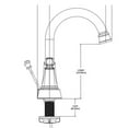 thumbnail image 4 of Glacier Bay Melina 4 in. Centerset Double Handle High-Arc Bathroom Faucet in Brushed Nickel, 4 of 5