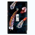 thumbnail image 1 of Metal Light Switch Plate Cover Elegant Feather Wallpaper FTH001, 1 of 13