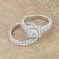 thumbnail image 5 of Art Deco Princess Cut Bridal Set, 5 of 5