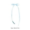 thumbnail image 4 of EWASWON 12 Pack Blue Christmas Bows - Reusable Polyester Ribbon Ornaments for Christmas Tree, Festive Holiday Decorations, 4 of 6