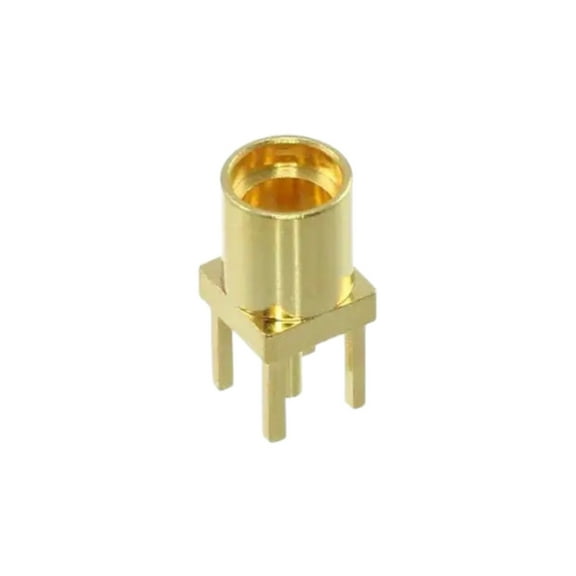 1-1634009-0 MMCX Connector Receptacle, Female Socket 50Ohm Through Hole Solder