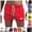 Red, variant on Mfakffe Mens Swim Trunks Casual Beach Quick Dry Swim Shorts Bathing Suits