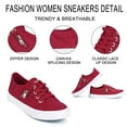 thumbnail image 4 of JENN ARDOR Women's Canvas Sneakers Low Top Slip-on Classic Casual Shoes Flats, 4 of 9