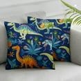thumbnail image 2 of Nawypu  Cute Dinosaurs Throw Pillow Covers Cartoon Animal Cactus Palm Tree Cushion Cover Pillow Case for Sofa Couch Bedroom Living Room 2pcs, 2 of 6