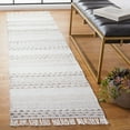 thumbnail image 2 of SAFAVIEH Striped Kilim Peyton Striped Polyester Runner Rug, Beige/Ivory, 2'3" x 9', 2 of 8