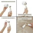 thumbnail image 3 of SALAV® Retro Edition Rechargeable Fabric Shaver and Lint Roller with 6-Blade Shaving System, Pearl, 3 of 18