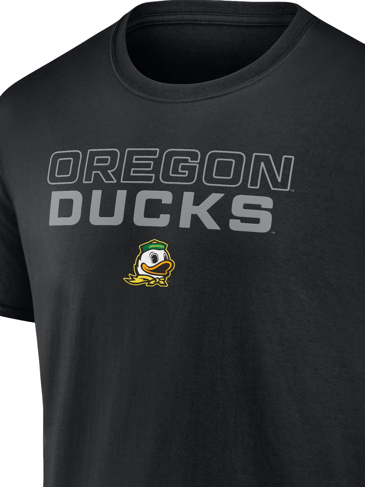 NCAA Oregon Ducks Men's Cotton Black Short Sleeve T-Shirt