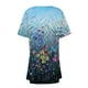 thumbnail image 4 of ICHUANYI Clearance Women Casual Printed Short Sleeve Cardigans Drape Open Front Lightweight Summer High Low Hem Tops(Light Blue, XL) ICHUANYI WER2023081004546, 4 of 4
