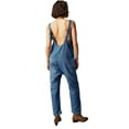 thumbnail image 4 of Sleeveless V-Neck Women Casual Denim Jumpsuit With Pocket, 4 of 5