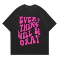 thumbnail image 7 of Bibifish Womens Tee Tops Cute Graphic Daily Printed Summer Soft Oversized T Shirts Crew Neck Short Sleeve Daily Outdoor Stylish Tees, 7 of 7