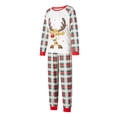 thumbnail image 4 of DuAnyozu Family Christmas Elk Pattern Round Neck Long Sleeves Pajamas Trousers, 4 of 9