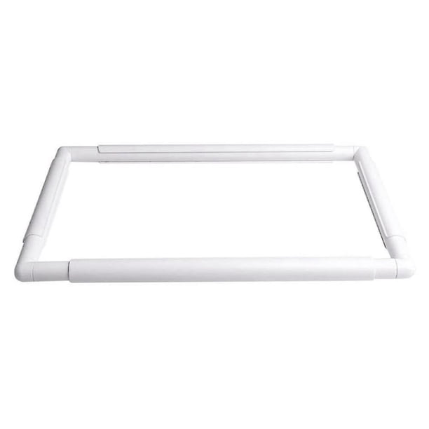 Aro de bordado Pequeño YONGSHENG cuadrado plástico 17 x 11 pulgadas blanco