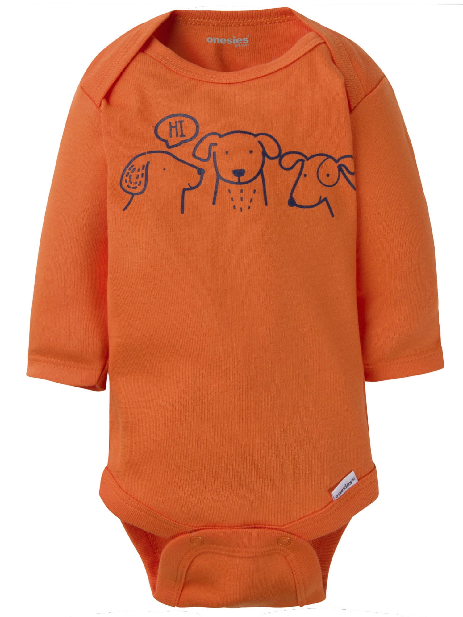 Onesies Brand Baby Boy Long Sleeve Bodysuits, 6-Pack, Sizes Newborn - 12 Months