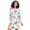 Candy Cane & Heart Pattern, variant on Nightgowns For Women Long Sleeve Night Shirts Print Sleepwear Dark Red Hearts