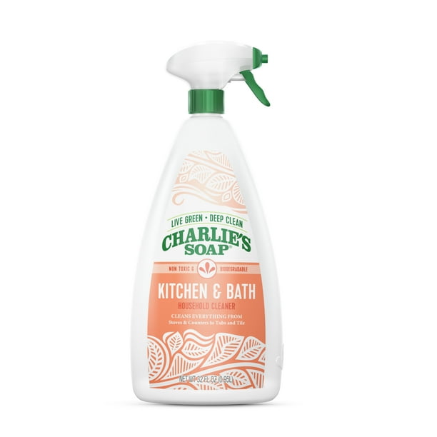 Charlie's Soap Kitchen and Bath Household Cleaner, NonToxic, Multi