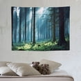thumbnail image 4 of ONETECH Forest Tapestry Home Decor Landscape Tapestry Living Room Bedroom Decoration Tapestry Magic Tapestry Curtain (Forest White Light), 4 of 7