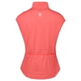 thumbnail image 2 of Women Full Zip Stand Collar Windproof Athletic Vest Sleeveless Running Golf Jacket with Storage Pocket Orange Red L, 2 of 5