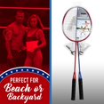 thumbnail image 3 of Franklin Sports Badminton Racket + Birdie Set - 2 Badminton Rackets with 2 Birdies - Replacement Badminton Equipment -, 3 of 4