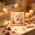 thumbnail image 4 of Halloween Pearl Art Kit Cute Ghost Painting Set Plastic Complete Kit for Fall Home Decor Wall Art Crafts Seasonal Gifts by MPOISVA, 4 of 10