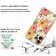 thumbnail image 3 of Dragonfly Flower Case for iPhone 12 Pro Max,Aesthetic Colourful Floral Pattern Soft TPU Full Cover Case, 3 of 5