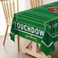thumbnail image 4 of American Football Field Tablecloth Game Time Touchdown Sport Themed Party Decoration Kitchen Dining Room Home Rectangular Table Cover 60×84inches, 4 of 5