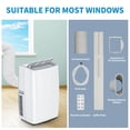 thumbnail image 4 of 14000 BTU Portable Air Conditioner, Quiet Portable AC Unit with Fan & Dehumidifier, Cooling Cools Room up to 750 sq.ft, Air Conditioner with Remote & 24H Timer for Bedroom, Office, 4 of 7