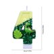 thumbnail image 3 of Velas de cumpleaños con números romanos | Juego de 10 velas de cera (0-9) | Diseño floral verde | Para tartas, fiestas y celebraciones, 3 of 6