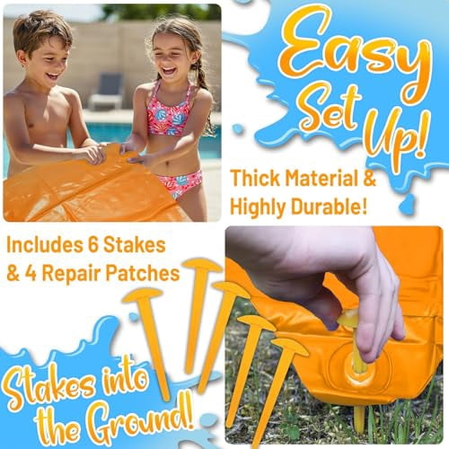 Stargo 18 x 5 ft - Slip Splash and Slide, Water Slides for Kids - Backyard waterslide for Kid Outdoor Fun Summer Water Toys, Water Activities for Kids & adults for backyard fun, Ages 4-8, 5 6 7 8-12