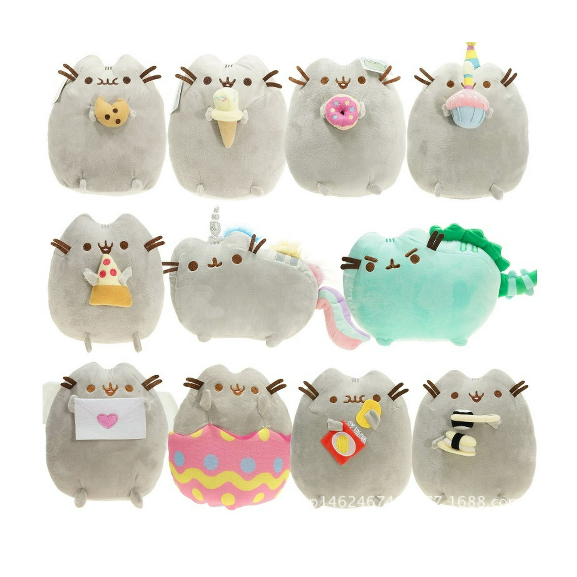 Nituyy Christmas Gift 1pcs 3 Inch Kawaii Brinquedos Pusheen Cat Chain Toys 6 Styles Cartoon Soft Plush Mini Doll Super New Other