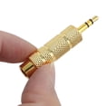thumbnail image 3 of Stereo Female 6.35mm 1/4" Jack to Male 3.5mm 1/8" Headphone Adapter, 3 of 3