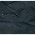 thumbnail image 4 of oneOone Cotton Poplin Twill Navy Blue Fabric Block Dress Material Fabric Print Fabric By The Yard 56 Inch Wide, 4 of 4