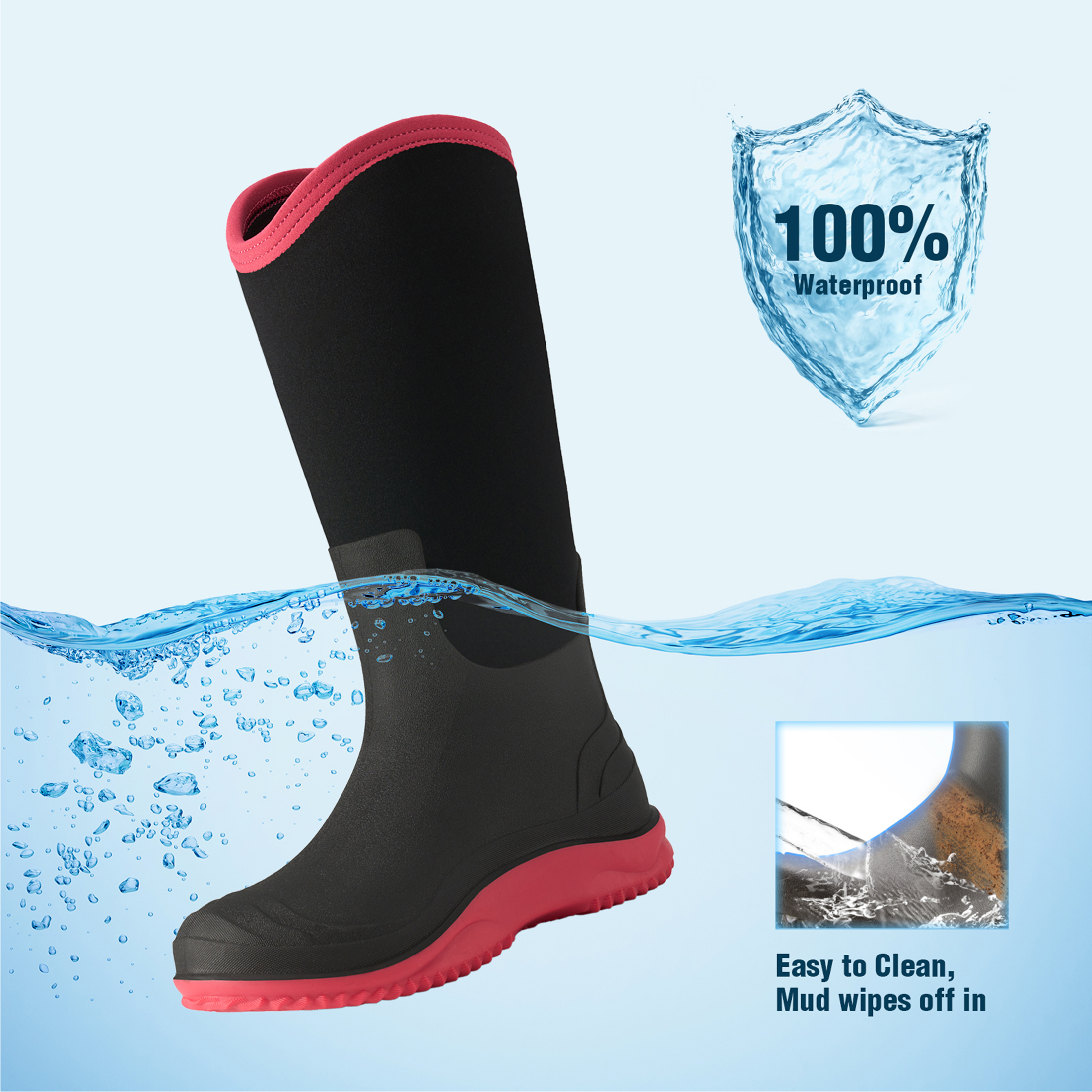 Smilin Women's Waterproof Neoprene Muck Boots photo 3