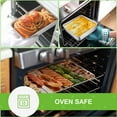 thumbnail image 7 of 6-Piece Small Toaster Oven Pan Set, Stainless Steel Bakeware Set, Toaster Oven Tray with Rack, Square/Round Cake Pan, Loaf Pan & Muffin Pan, Non Toxic & Easy Clean, 7 of 7