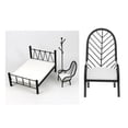 thumbnail image 3 of Muebles de miniatura Bloques de construcción muebles de para bebés 1/6 Doll & Dollhouse Ki - Silla negro Silla Negra Yotijar Cama de dormitorio de muñeca, 3 of 10