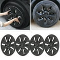 thumbnail image 3 of 4PCS Wheel Hub , Matte Black Anti Scratch Wheel Rim Cover For  Model Y 2020 To 2023, 3 of 8