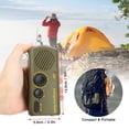 thumbnail image 5 of Outdoor Emergency Radio Portable Solar Charging Hand Crank USB Rechargeable Radio with Flashlight SOS Alarm AM/ Cell Phone, 5 of 5