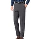 thumbnail image 1 of Pantalones de traje casuales con bolsillos y botones de color liso para hombre, 1 of 4