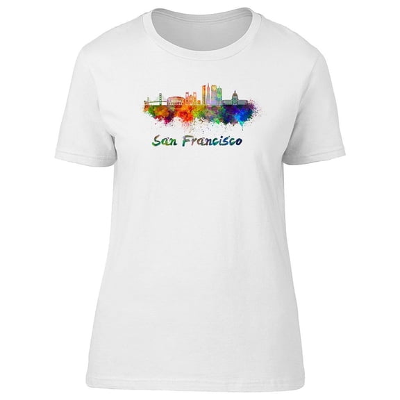 San Francisco Colorful Skyline Tee Men's -Image by Shutterstock