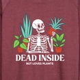 thumbnail image 3 of Instant Message - Dead Inside Loves Plants - Women's Lightweight French Terry Long Sleeve Shirt, 3 of 6