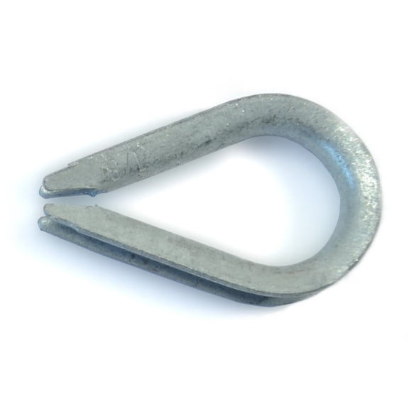 1/8" Galvanized Steel Wire Rope Thimbles (5 pcs.)