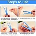 thumbnail image 4 of DMZK 10Pcs Dental Floss Holder, Y Shape Plastic Dental Floss Rack Reusable Floss Pick Holder for Oral Clearing, Teeth Cleaning Care Tool, 4 of 7
