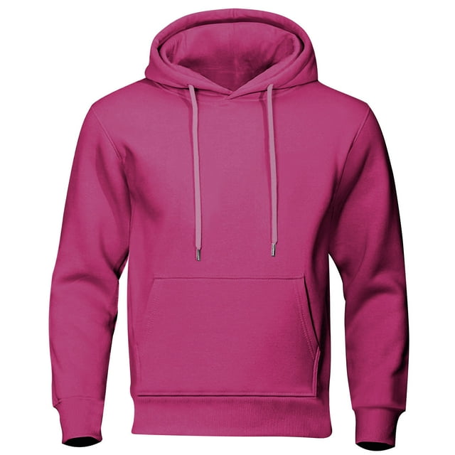 Chbgutlmr Hoodies for Men Long Sleeve Drawstring Loose Casual Sweatshirt Fall Basic Sports Hooded Pullover with Pockets