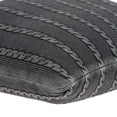 thumbnail image 3 of 18" x 5" x 18" Transitional Charcoal Pillow Cover With Poly Insert, 3 of 5