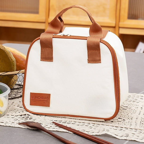 Almacenamiento y organización de cocina, organizadores y almacenamiento de armarios, bolsa de almuerzo térmica de estilo japonés, bolso de tela de gran valor, lonchera portátil para llevar al trabajo,