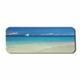 thumbnail image 1 of Nautical Computer Mouse Pad, Exotic Tropic Beach in Philippines Island Horizon Summer Paradise Concept, Rectangle Non-Slip Rubber Mousepad Large, 31" x 12" Gaming Size, Turquoise Cream, by Ambesonne, 1 of 2