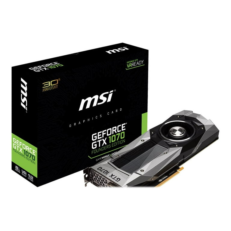 MSI GTX 1070 - Founders Edition - graphics card - GF GTX 1070 - 8